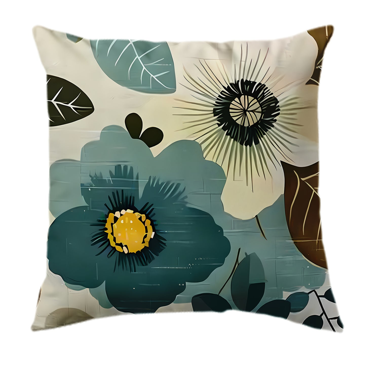 4pcs Country Floral Outdoor Cushion Cover Set