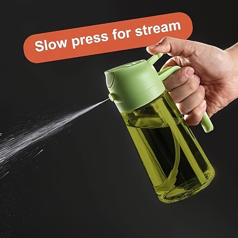 Kitchen Glass Olive Oil Dispenser – 2-in-1 Oil Bottle and Cooking Sprayer