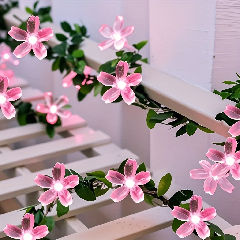 Cherry Blossom Solar String Lights