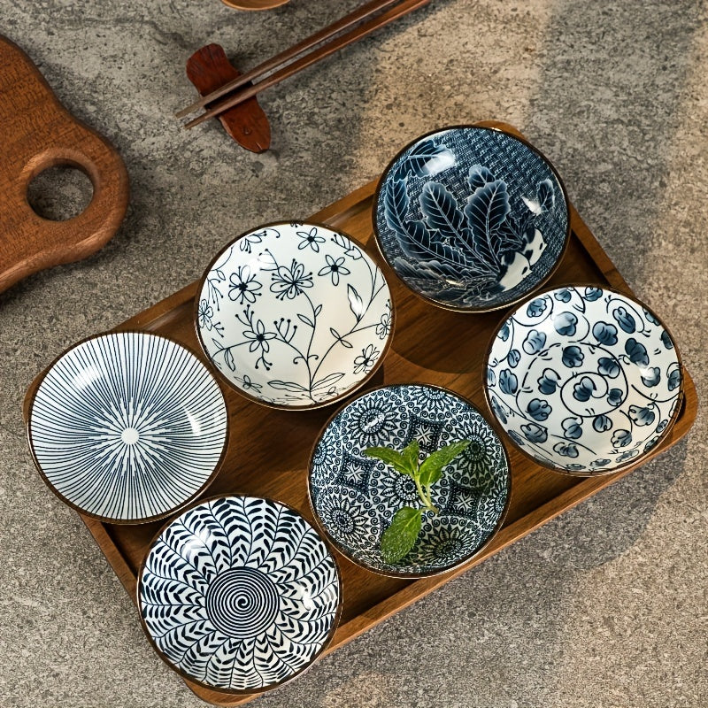 6 Pieces Ceramic Creative Snack Bowls