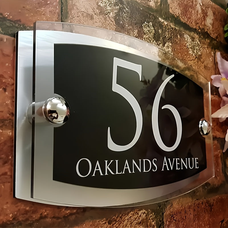 Customizable 3D Double Layer House Number Sign