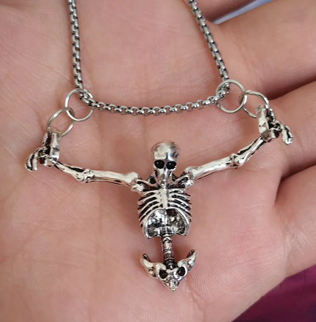 Shackled Skeleton Necklace