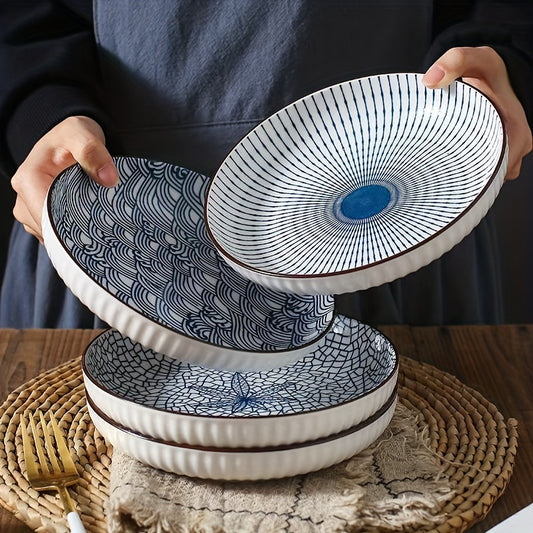 Signature Set of 4 Ceramic Dinner Plates
