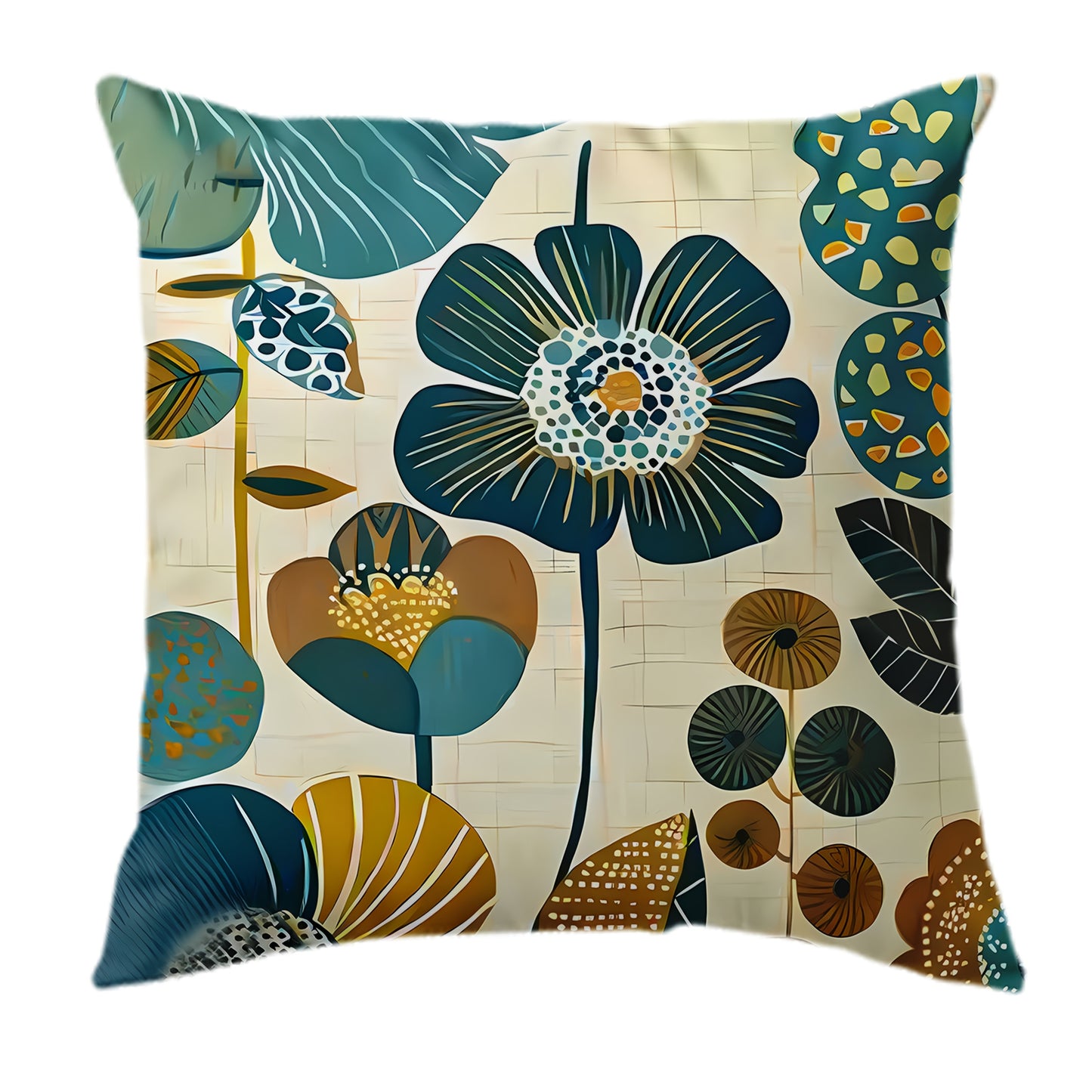 4pcs Country Floral Outdoor Cushion Cover Set