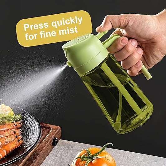 Kitchen Glass Olive Oil Dispenser – 2-in-1 Oil Bottle and Cooking Sprayer