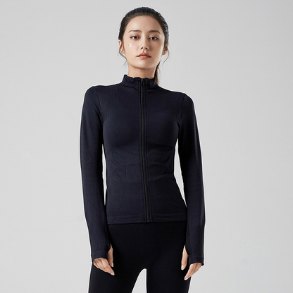 Slim Fit Women's Long Sleeve Gym Jacket