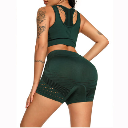 Seamless Yoga Shorts with Hip Lift Design