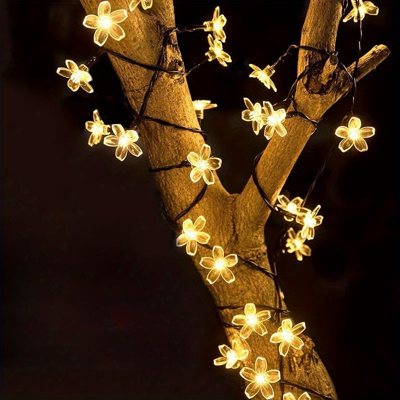 20/50/100LED Solar Cherry Blossom String Lights