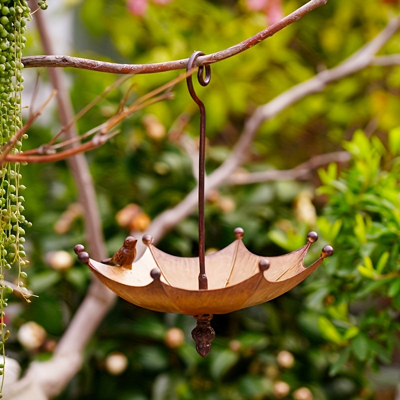 Outdoor Hanging Umbrella Bird Feeding Tray