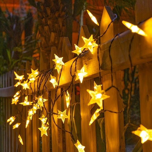 Color-Changing Solar Star String Lights