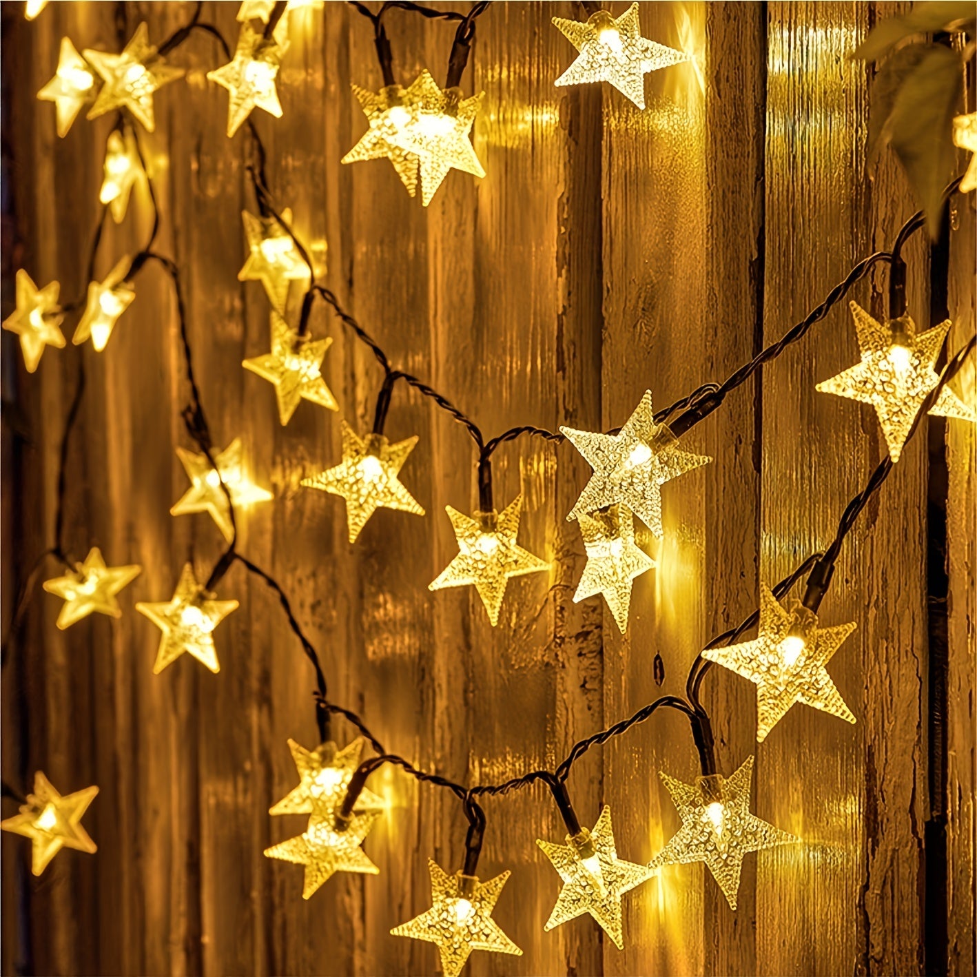 Color-Changing Solar Star String Lights
