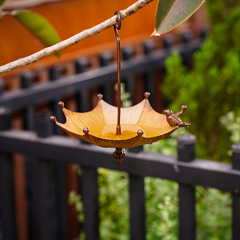 Outdoor Hanging Umbrella Bird Feeding Tray