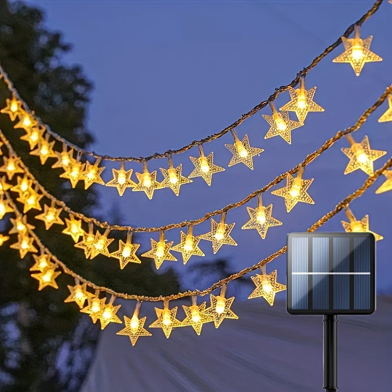 Color-Changing Solar Star String Lights