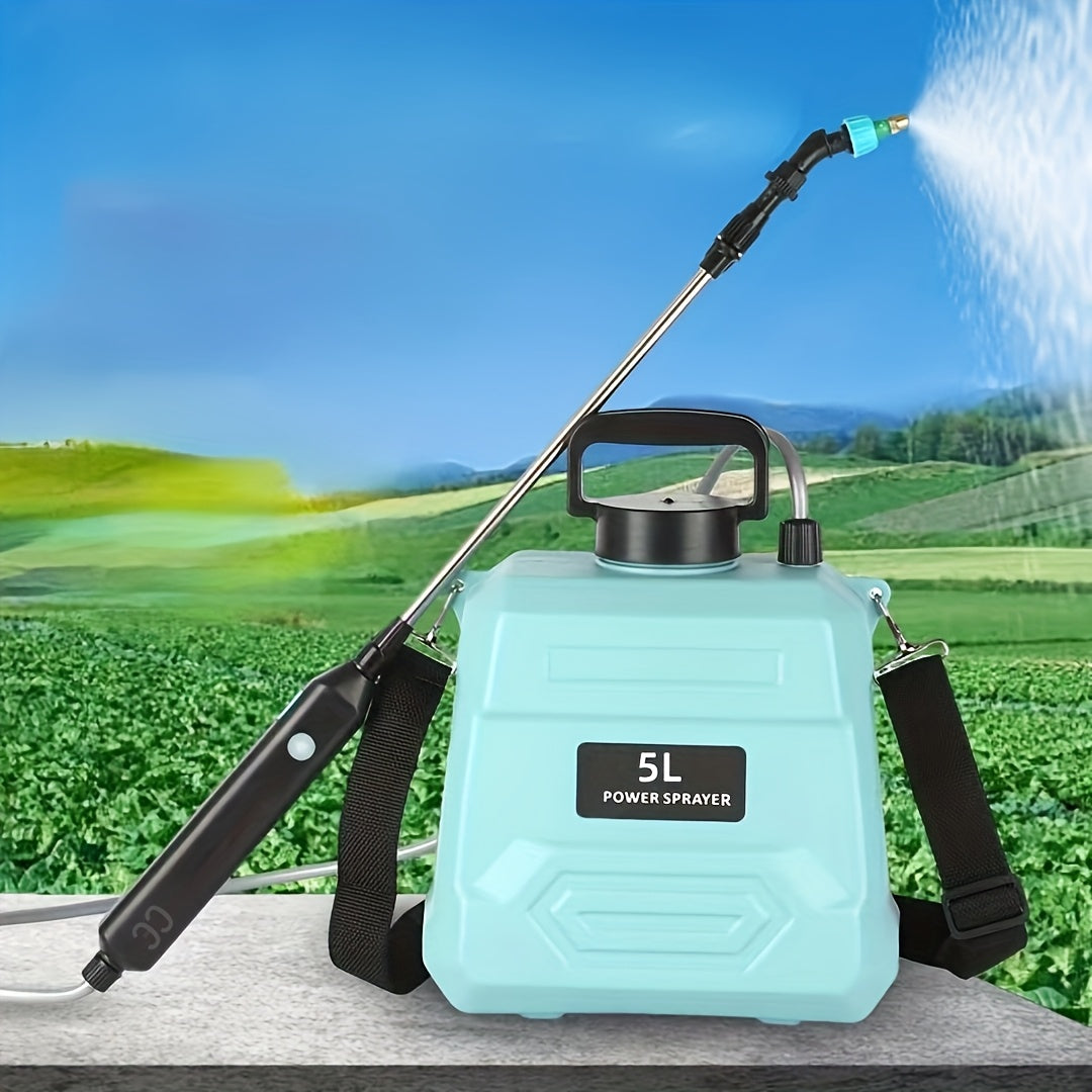 1800mAh 5L Portable Electric Watering Can W/ Adjustable Nozzle